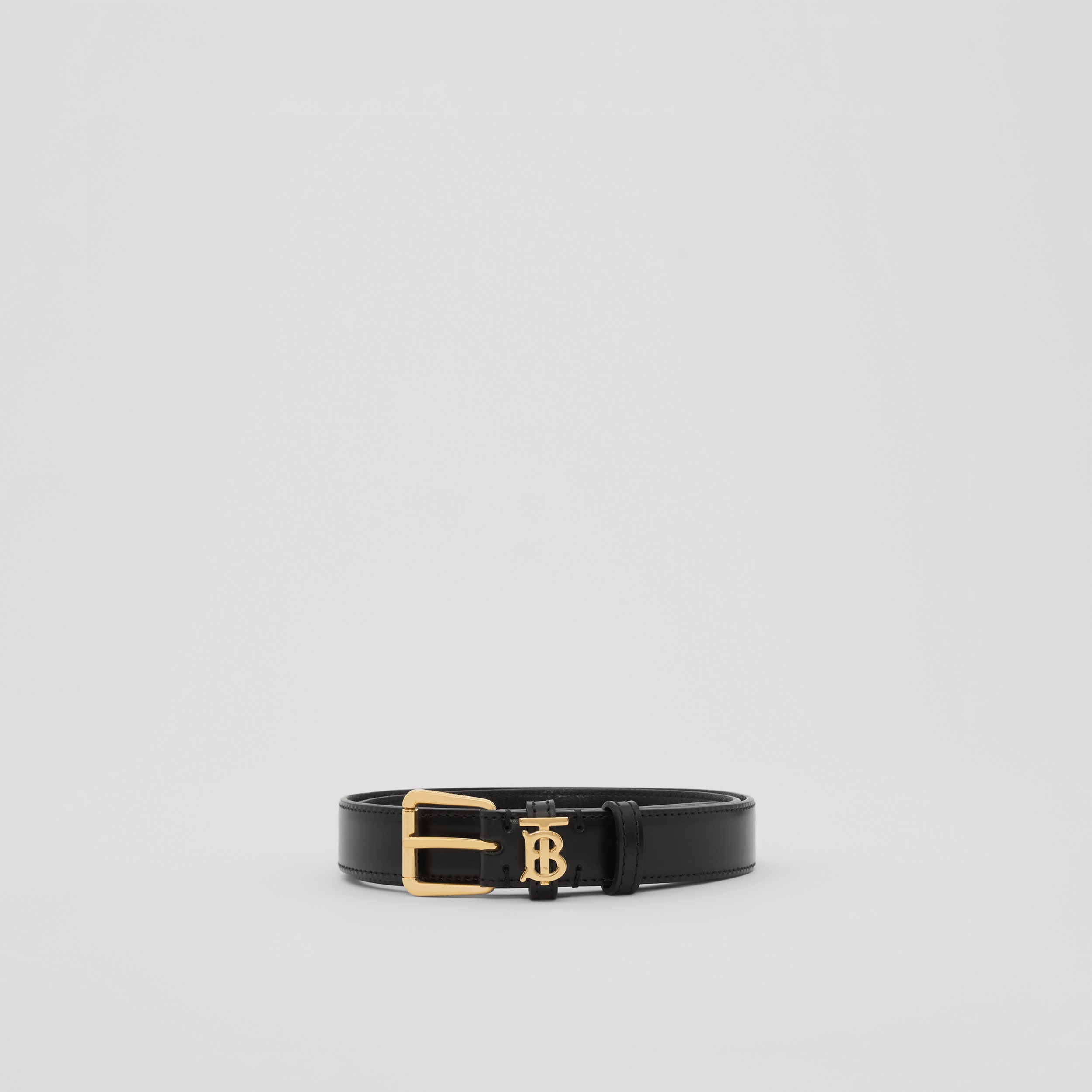 Leather TB Belt in Black | Burberry® Official - 4