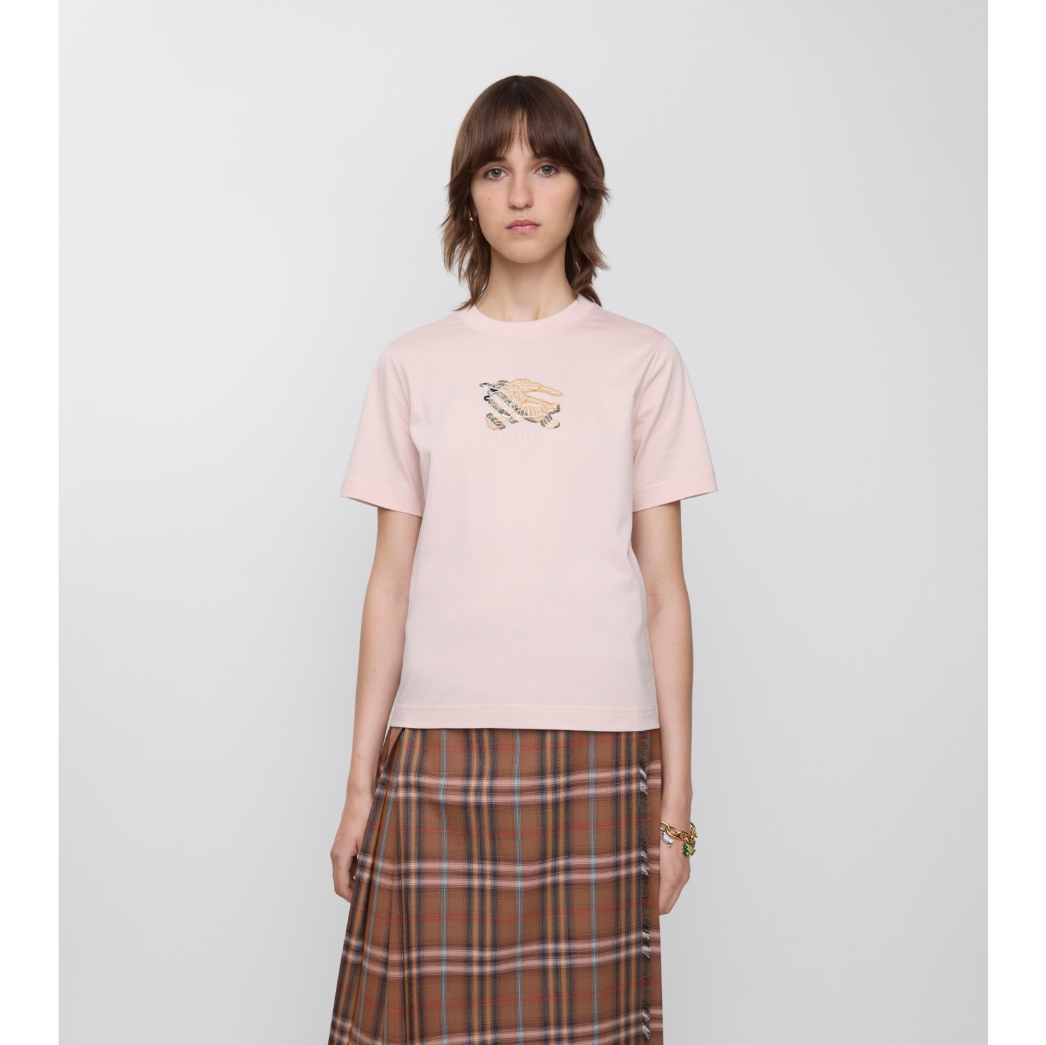 EKD Check Cotton T-shirt