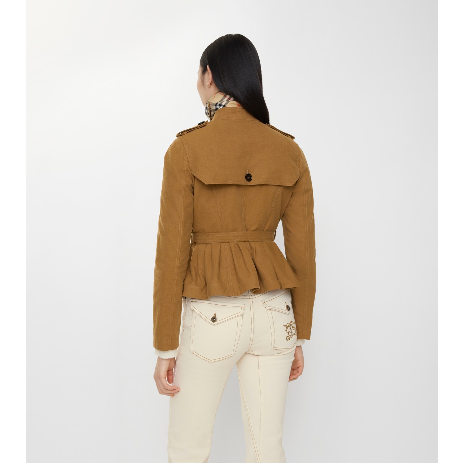 Cotton Isabella Trench Jacket in Teak brown - Women | Burberry® Official
