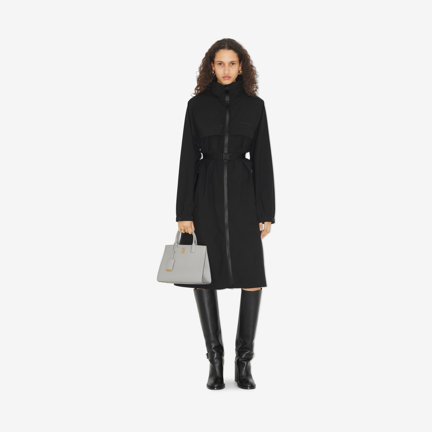 Mini Frances Bag in Light Grey Melange - Women | Burberry® Official