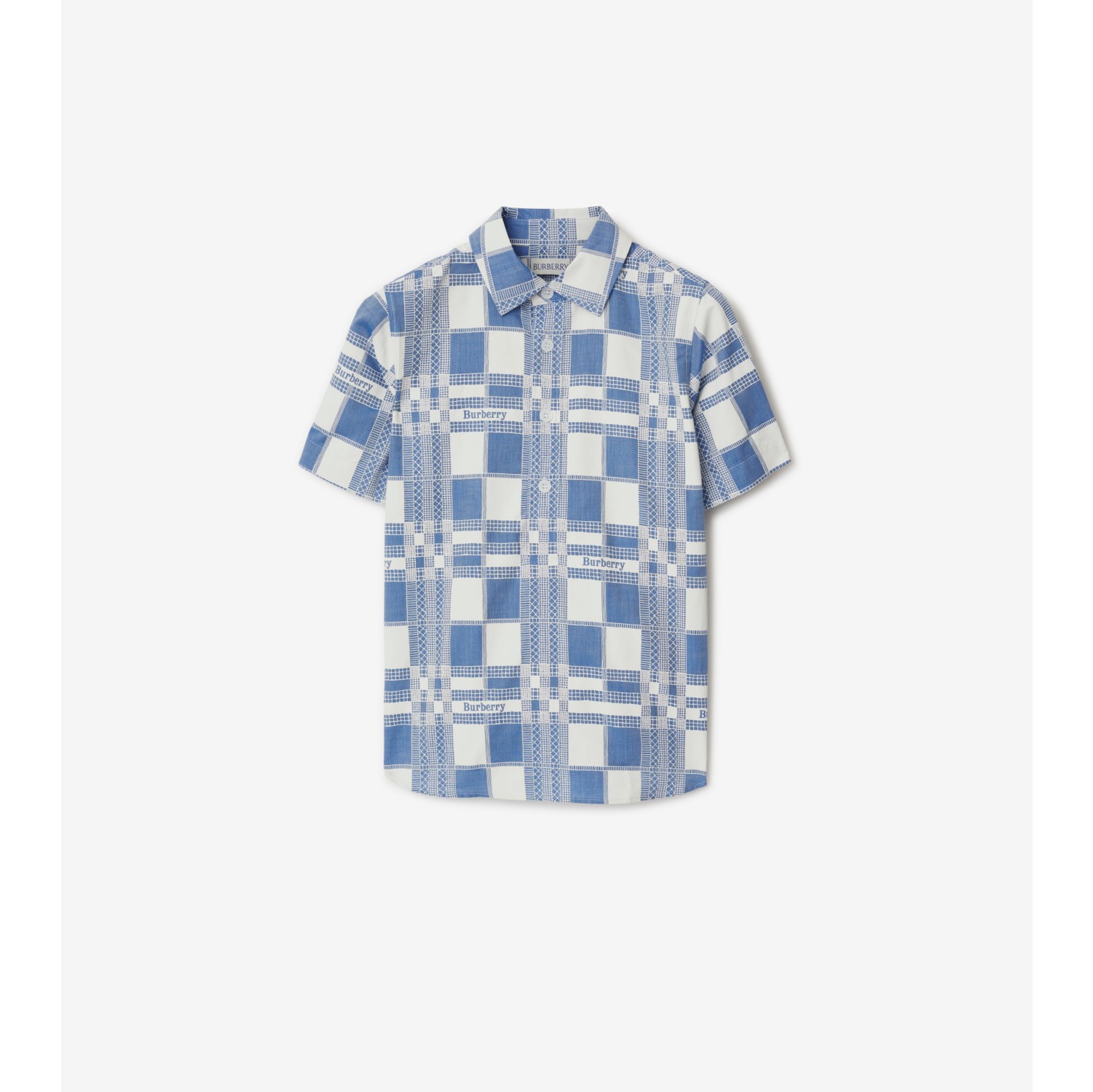 Burberry shirt with store blue writing