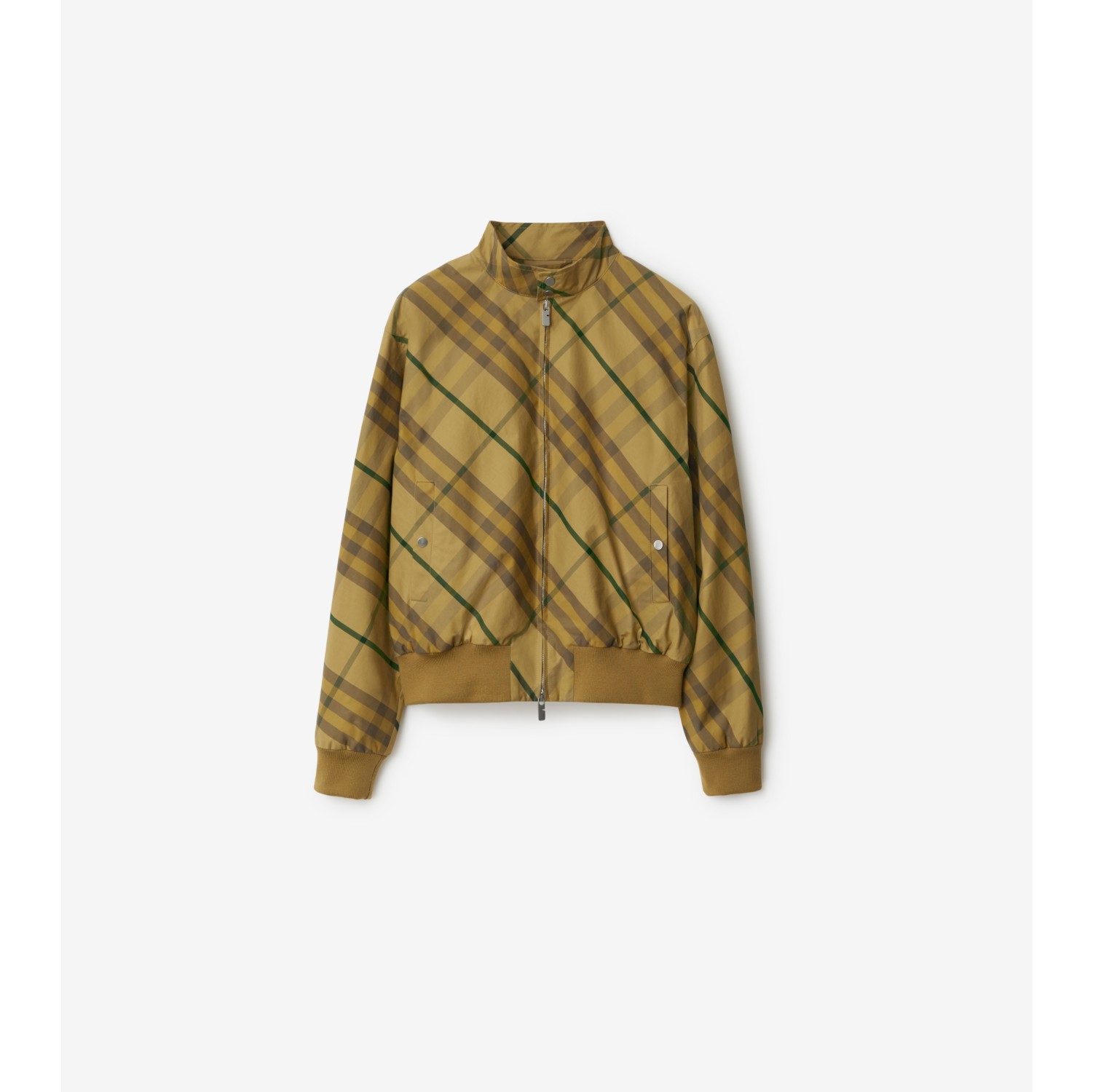 Burberry check best sale bomber jacket