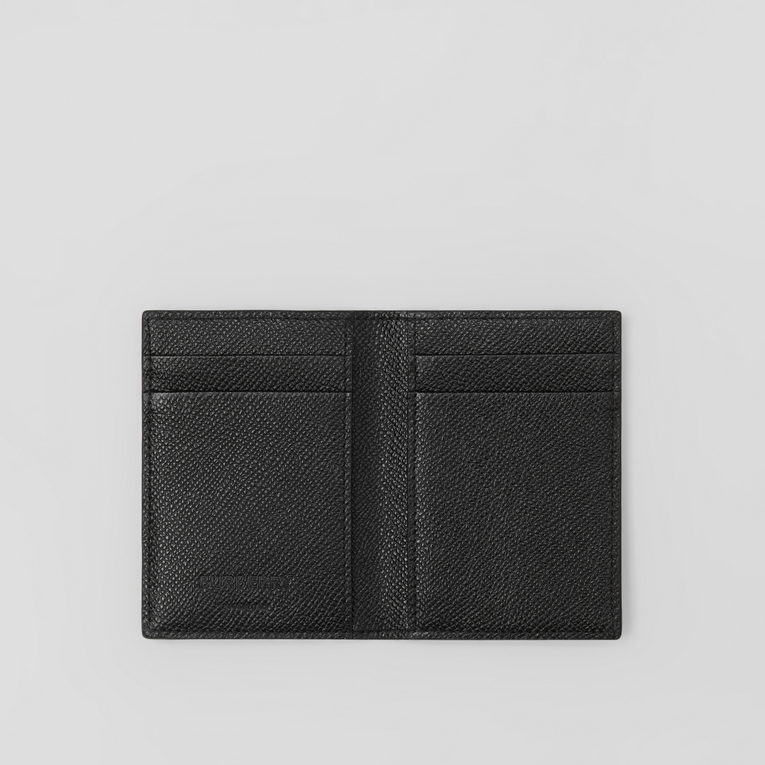 Grainy Leather TB Folding Card Case in Black - Men | Burberry® Official - 3