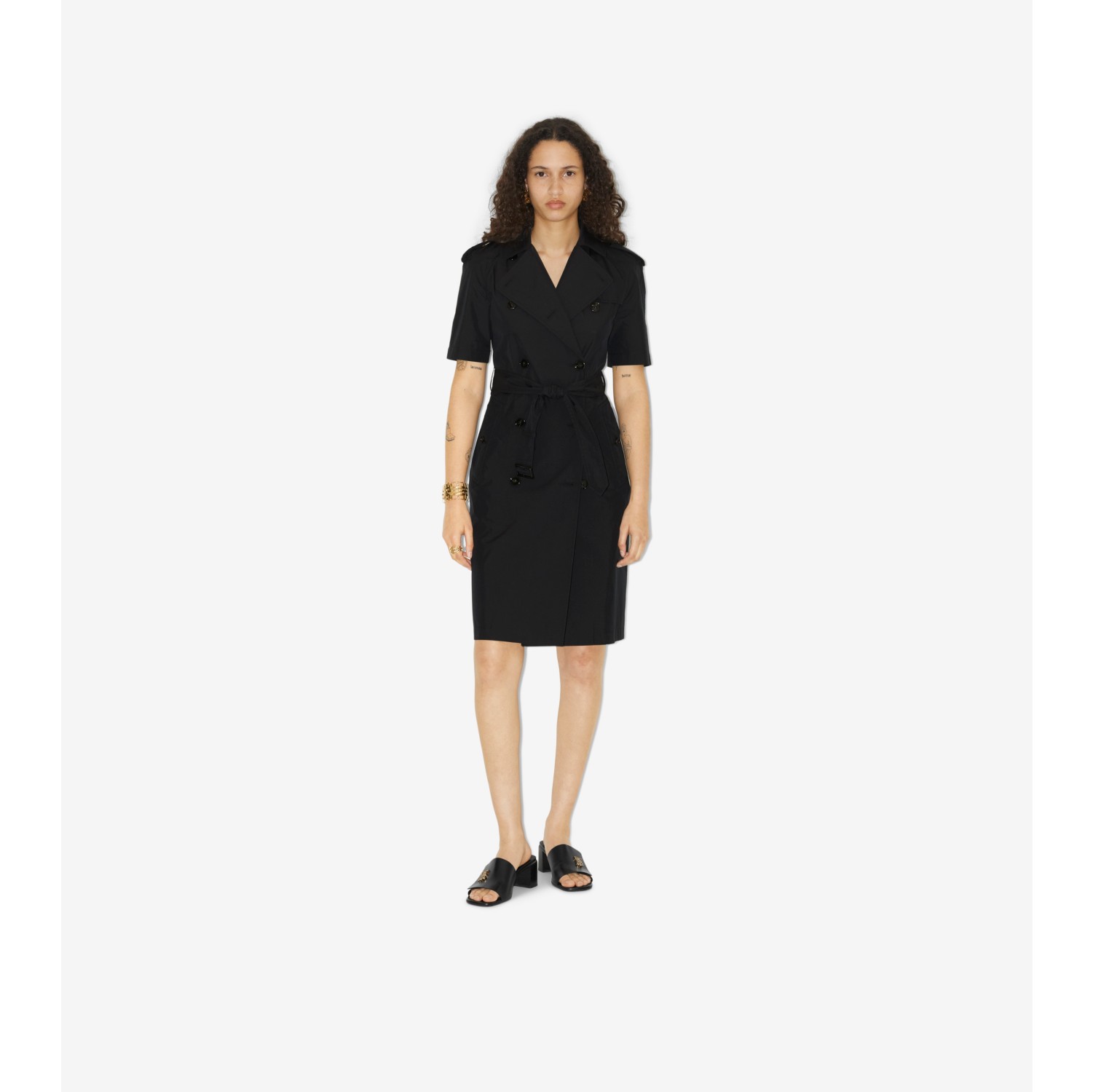 Burberry wrap hot sale dress