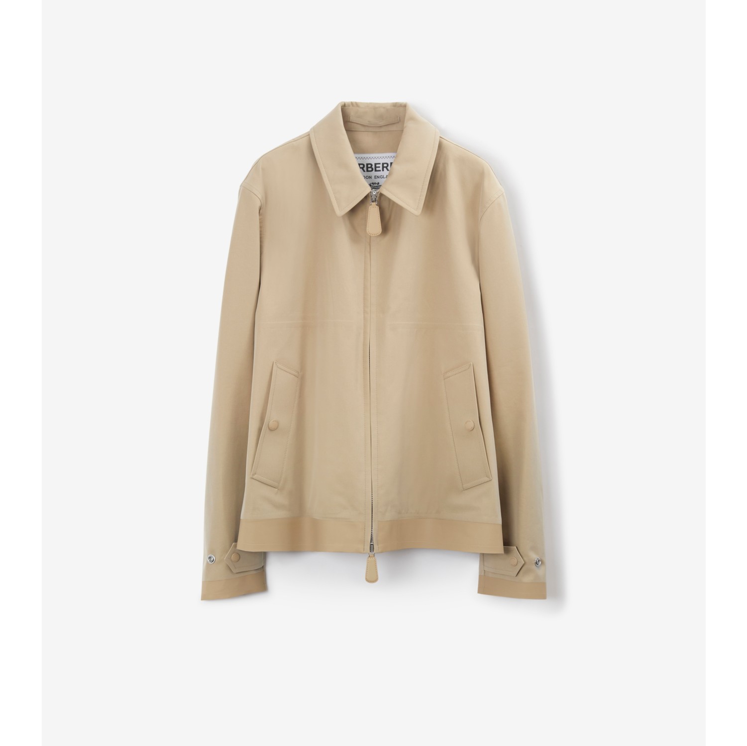 Gabardine Harrington Jacket in Honey - Men, Cotton