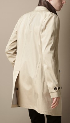 seam sealed technical cotton car coat