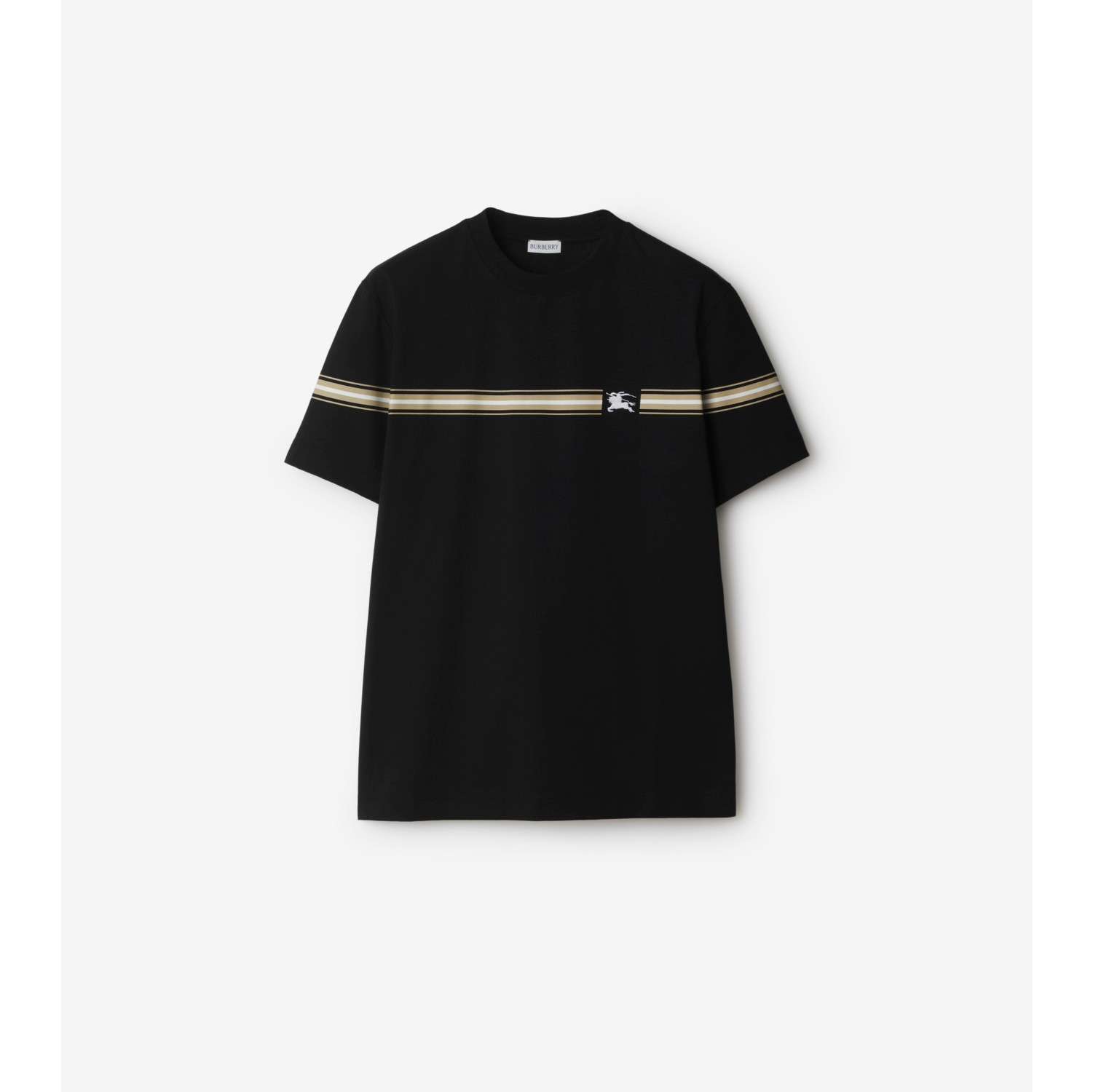 Burberry men's black t shirt on sale