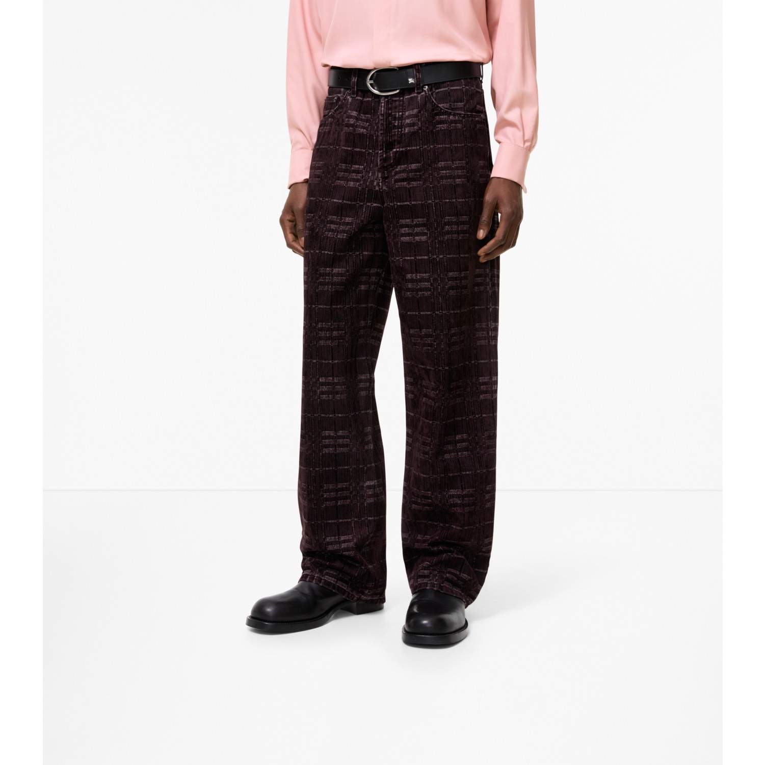 Relaxed Check Jeans