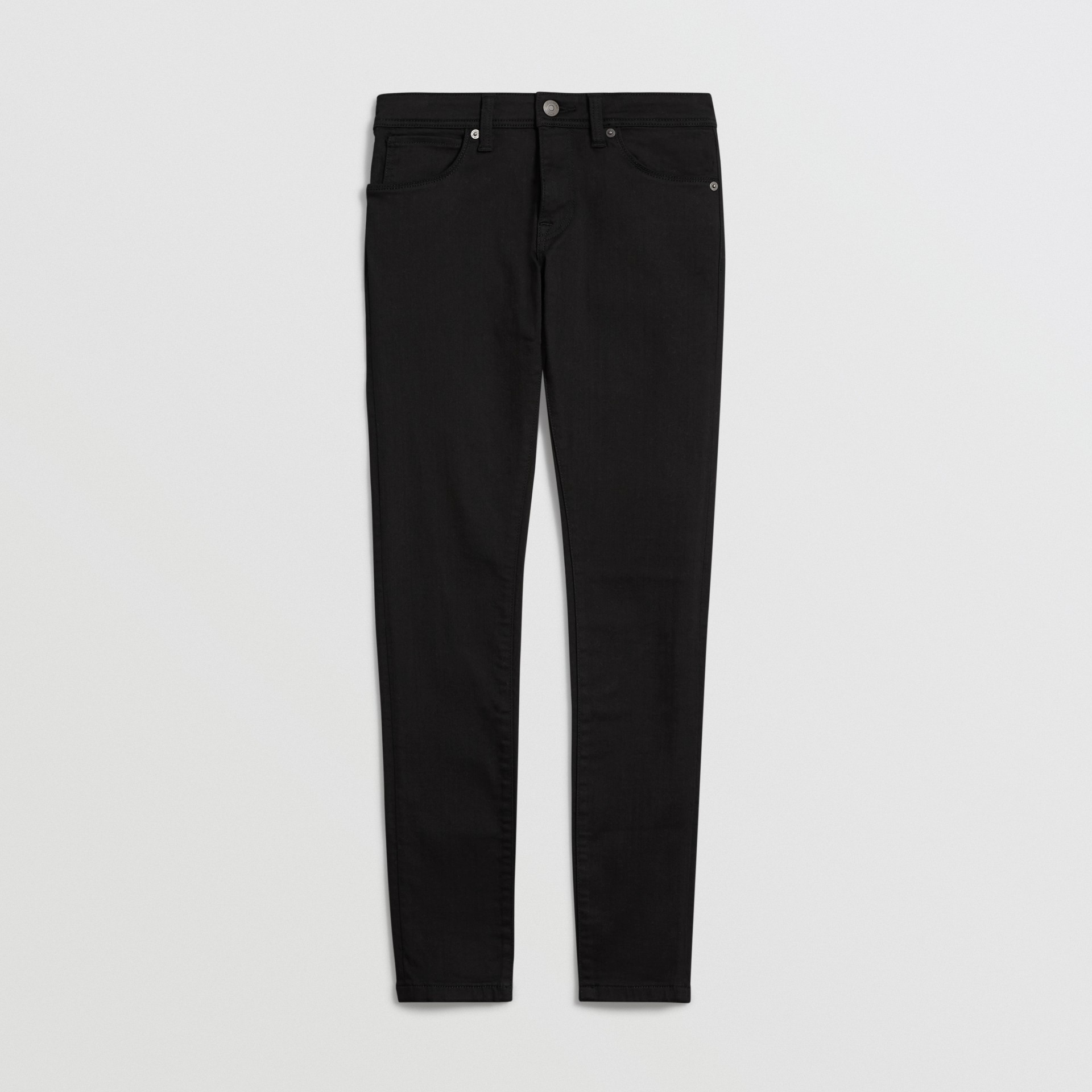 Skinny Fit Low-Rise Deep Black Jeans - Women | Burberry United States