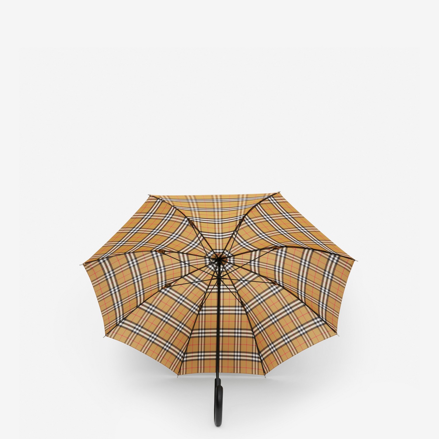 Paraguas plegable a cuadros Vintage Checks (Beige) | Burberry® oficial
