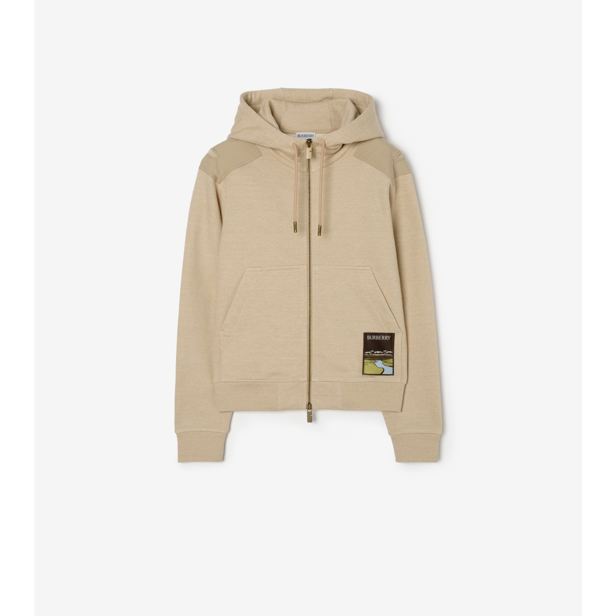  Landscape Label Zip Hoodie