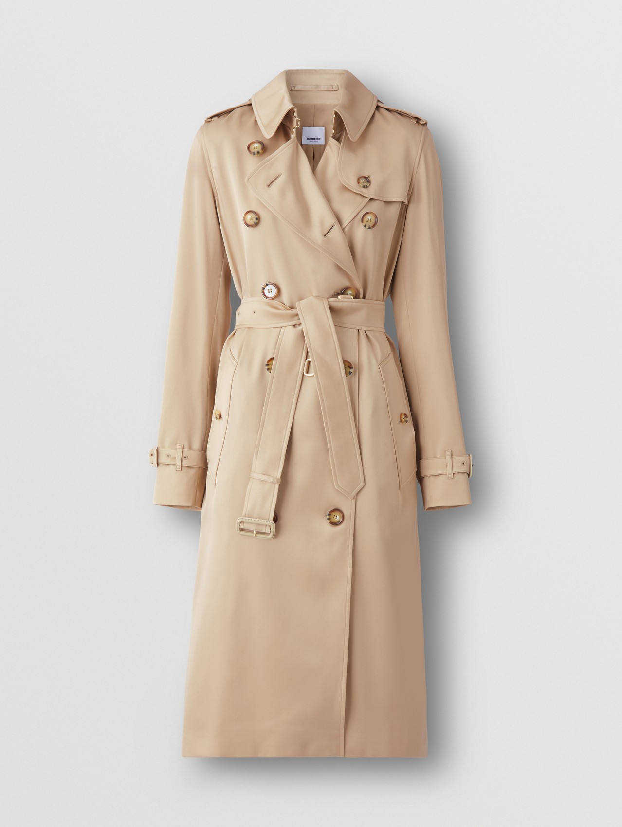 Size: 12Y Yellow Trench en gabardine de coton Burberry Femme Vêtements Manteaux & Vestes Manteaux Trench-coats 