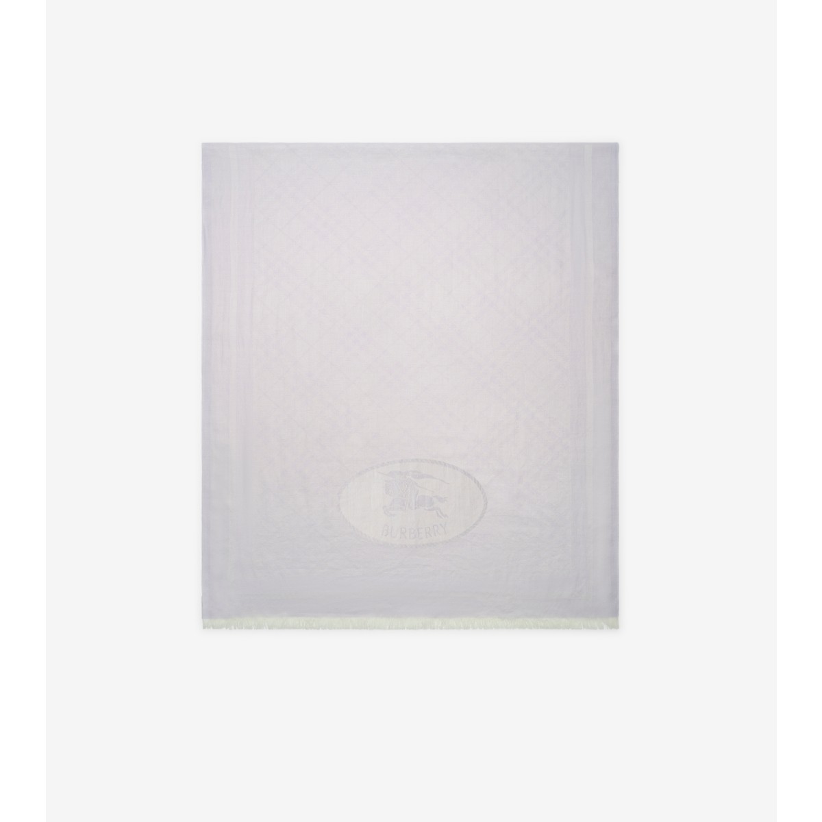  Check Cashmere Silk Scarf