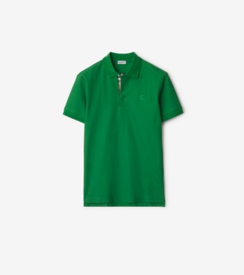 ★★Adairs★★ Burberry Polo Shirt Carbon IS7419 Burberry logo-embroidered Cotton Polo Shirt | Grey | FARFETCH