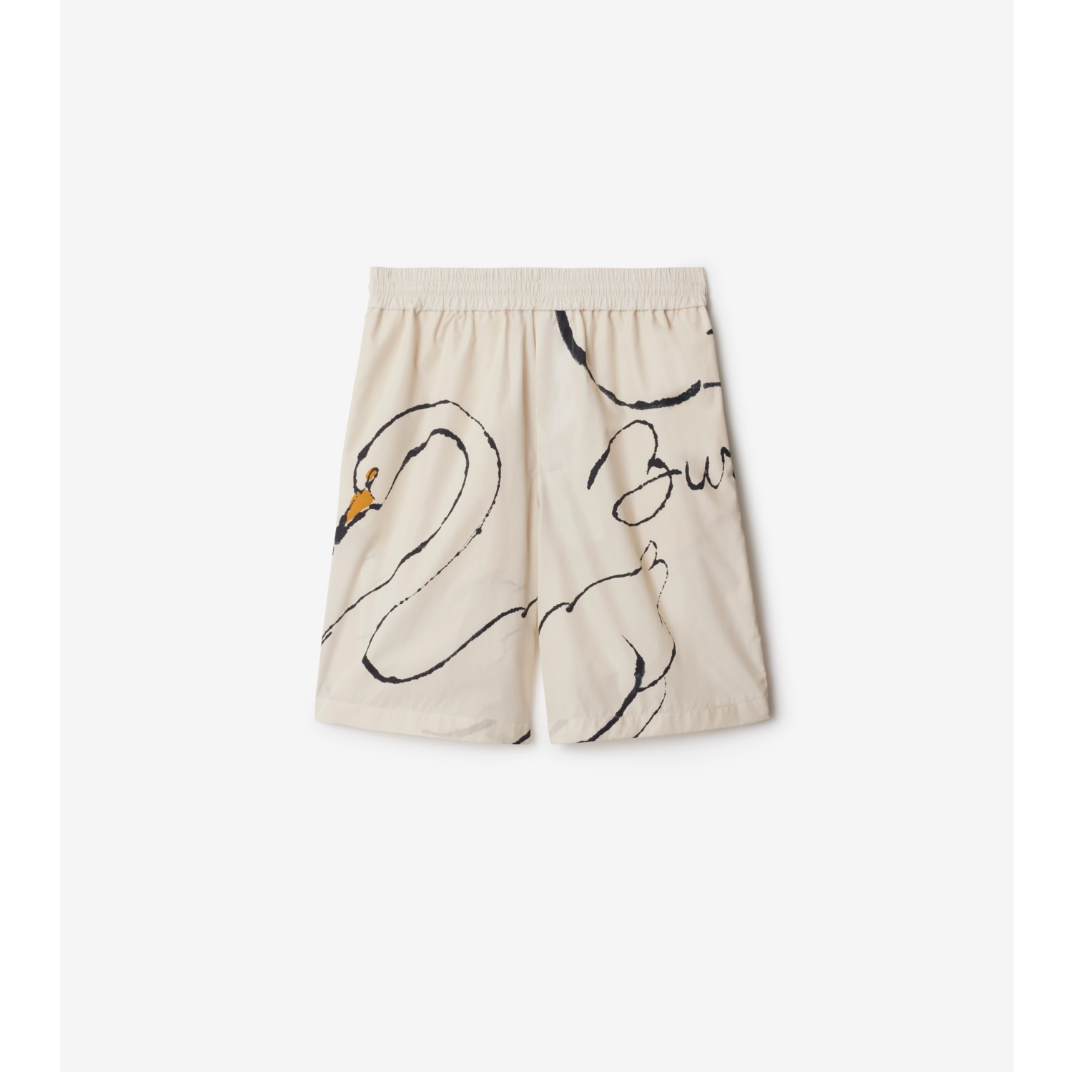 Swan Cotton Shorts