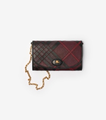 Highlands Chain Strap Wallet​ in Fig purple - Women