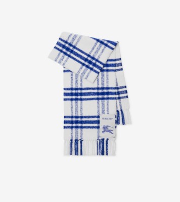 Burberry color check wool shop scarf