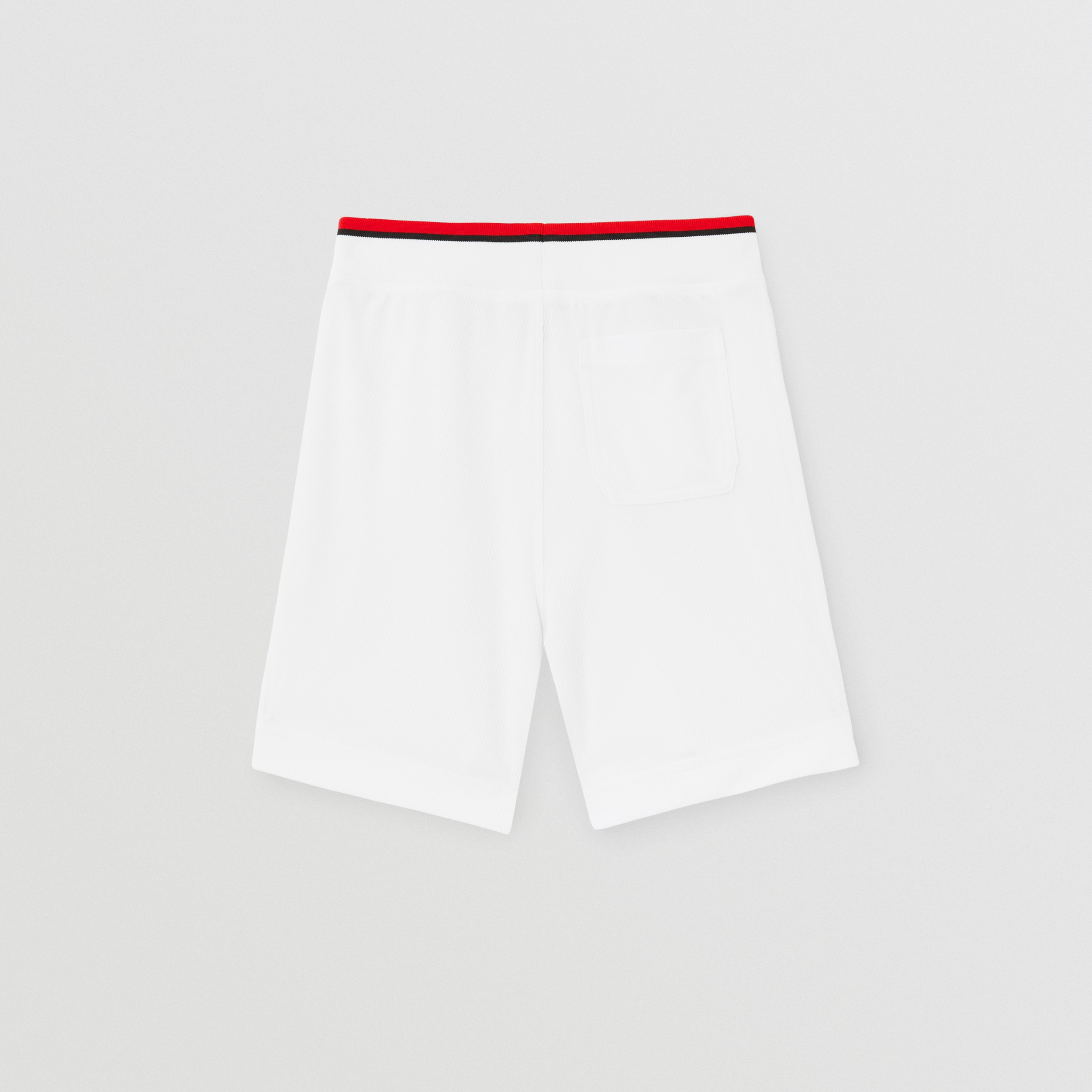 速写徽标平织网眼短裤 (白色) | Burberry® 博柏利官网 - 3