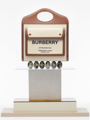 burberry tote bolsa canvas