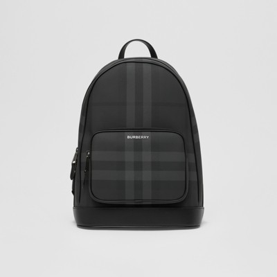 Burberry Rocco Nylon Backpack In Charcoal
