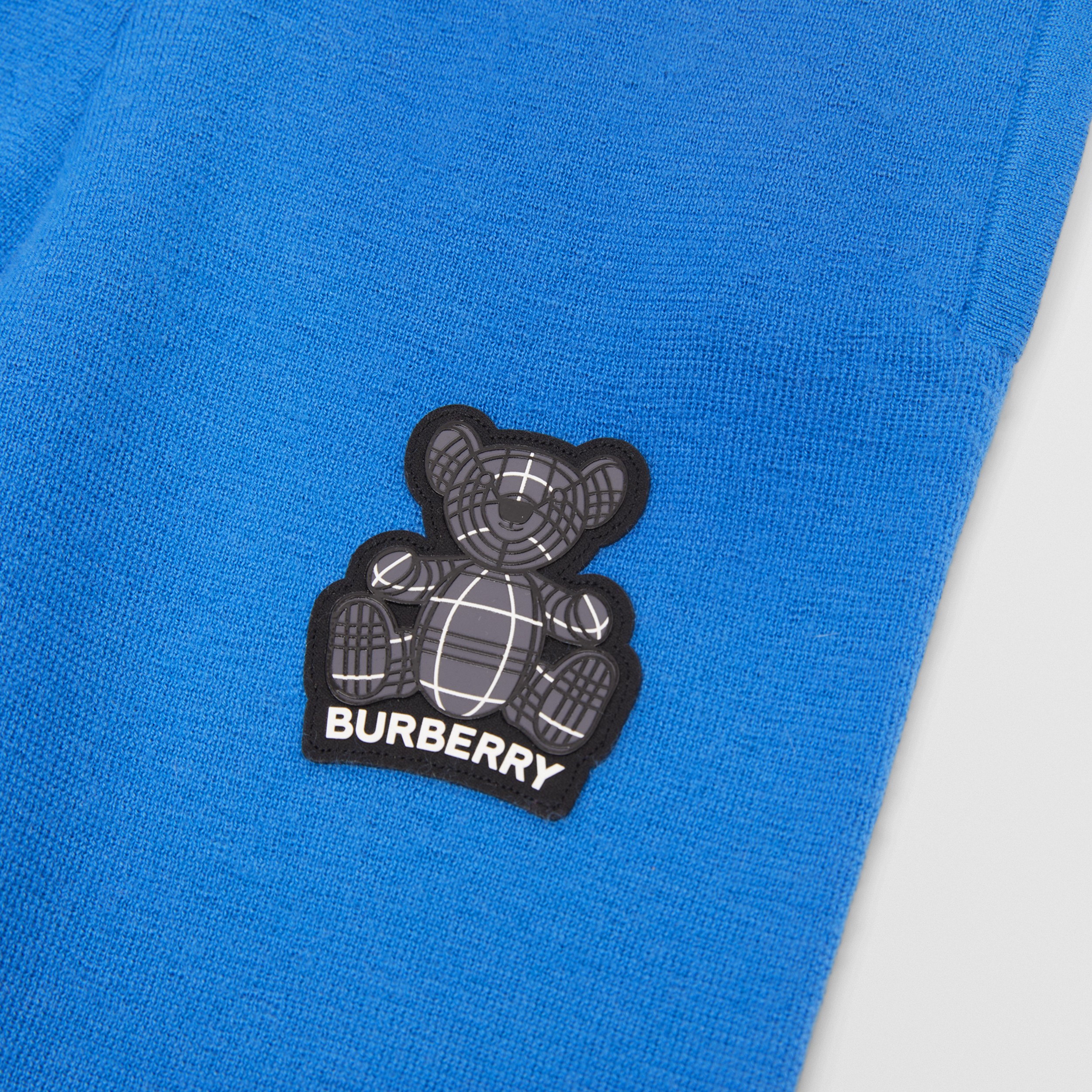 Thomas Bear Appliqué Cashmere Jogging Pants in Canvas Blue | Burberry® Official - 2