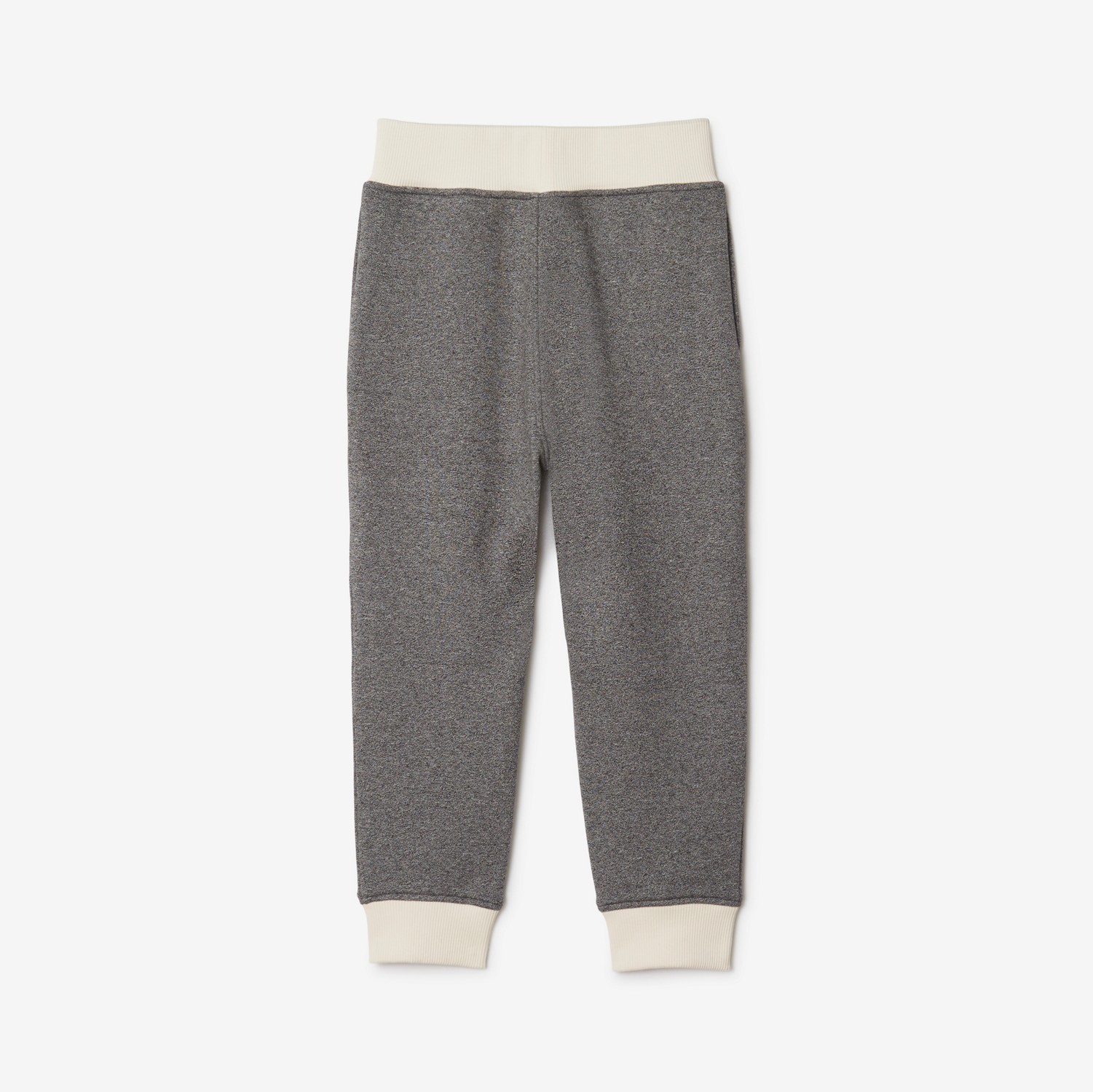Cotton Jogging Pants in Charcoal Grey Melange | Burberry® Official