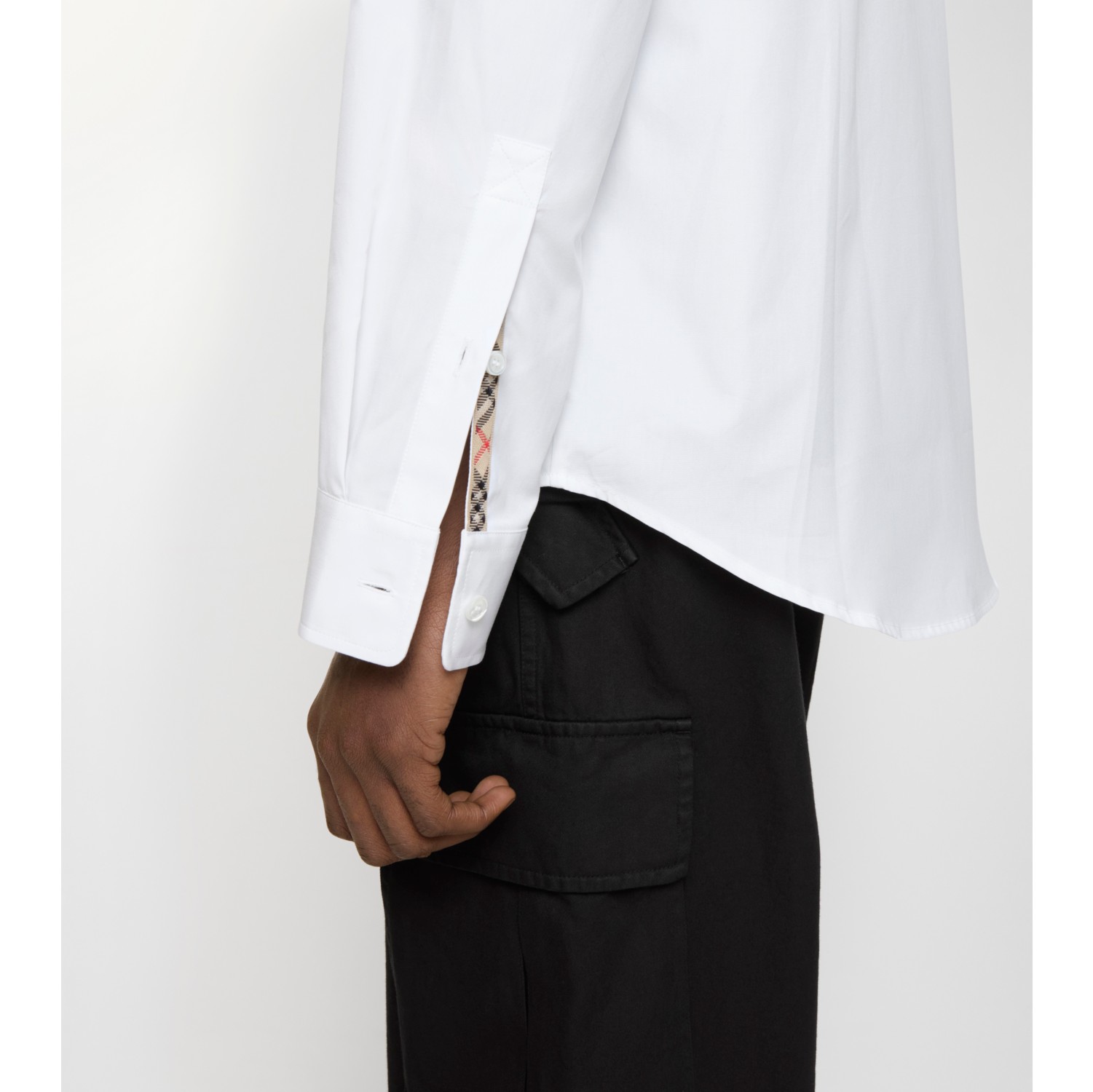 Slim Fit Cotton Oxford Shirt in White - Men | Burberry® Official