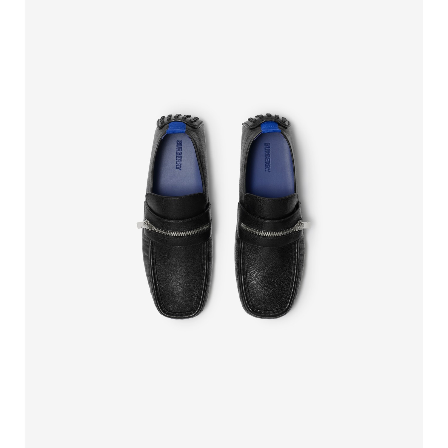 Leather Motor Low Loafers
