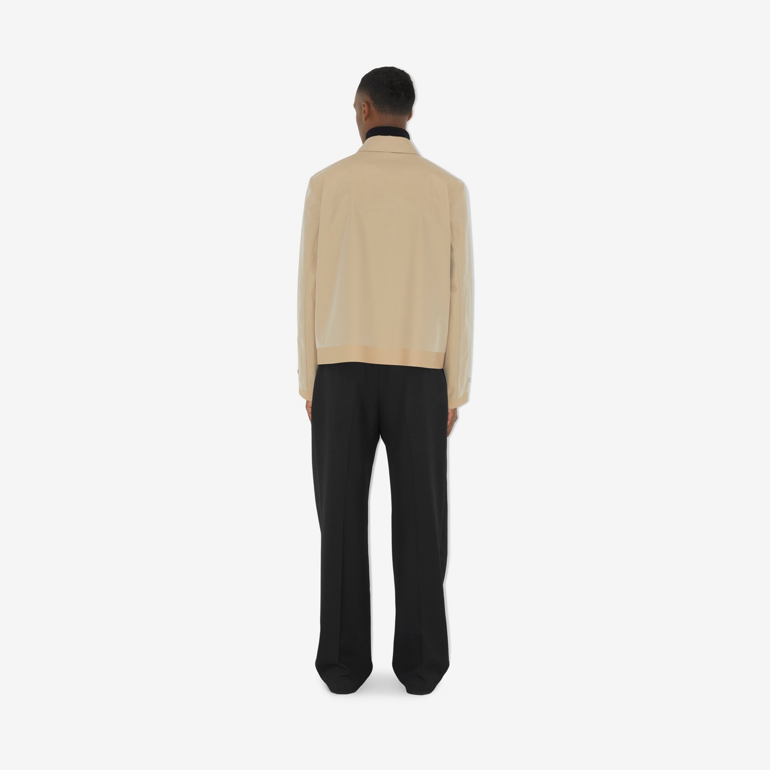 Harrington-Jacke aus gebondeter Baumwolle (Neues Honigfarben) - Herren | Burberry®