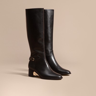 Knee-high Leather Boots | Burberry