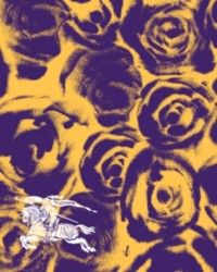 Burberry purple and yellow rose print