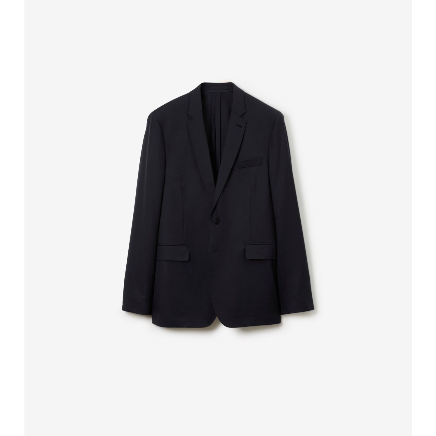 Wool Tailored Jacket in Dark navy - Men | Burberry® Official