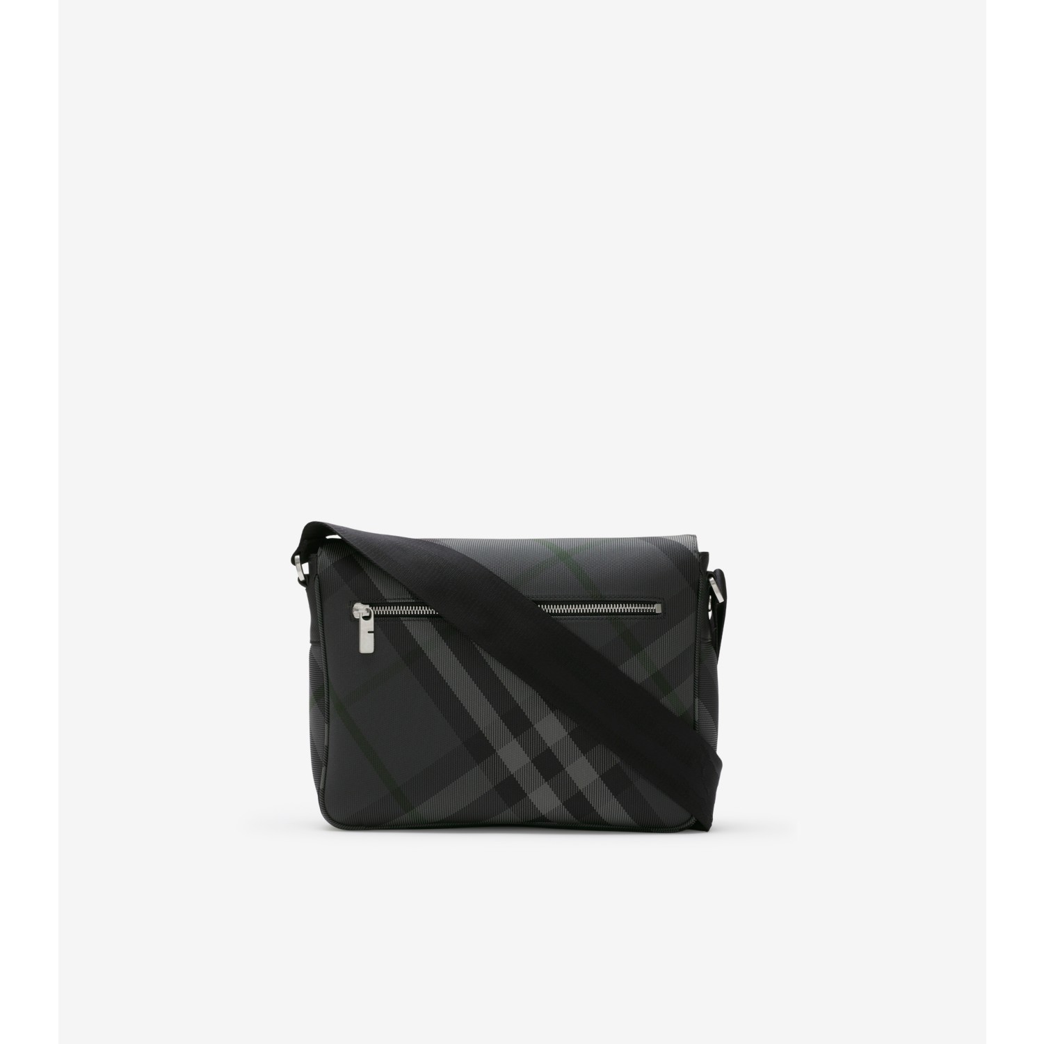 Bolso messenger Grid Gris marengo Hombre Nailon Burberry oficial