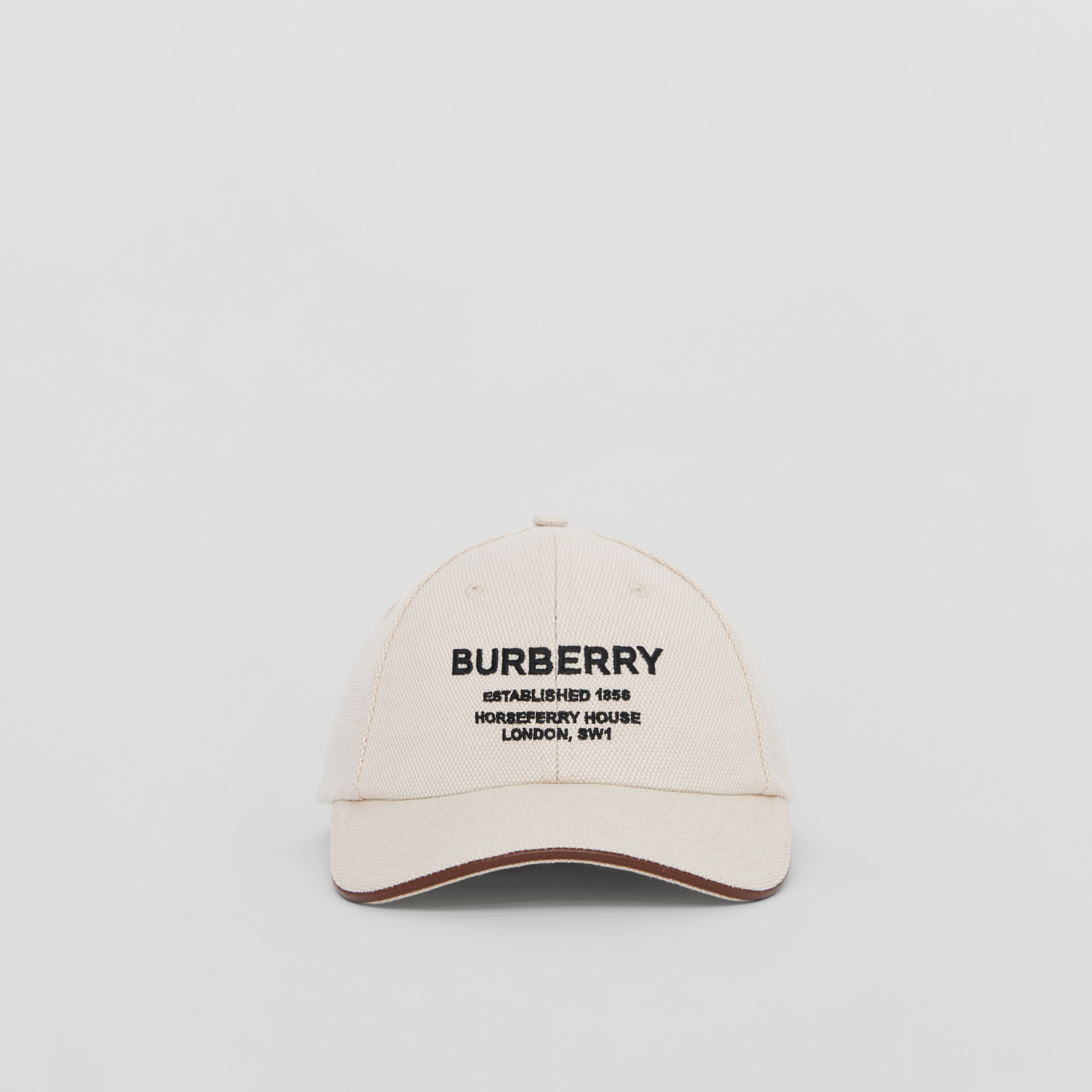 Horseferry 装饰棉质帆布棒球帽 (自然色) | Burberry® 博柏利官网 - 1