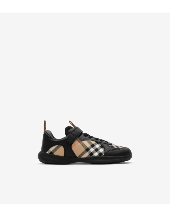 Sneaker „Matrix“ aus Leder mit Check