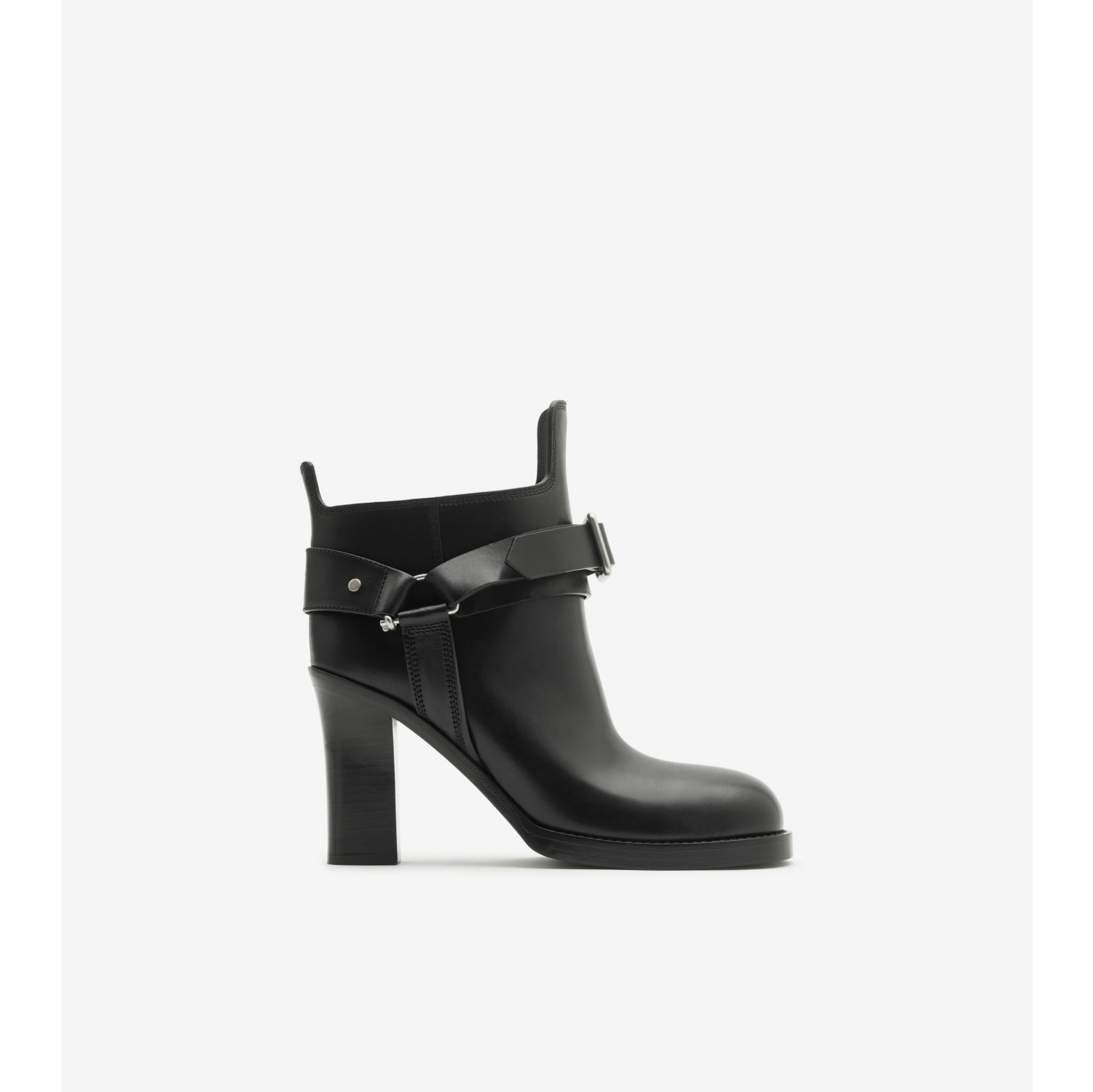 Bottines Stirrup en cuir Noir Femme Site officiel Burberry