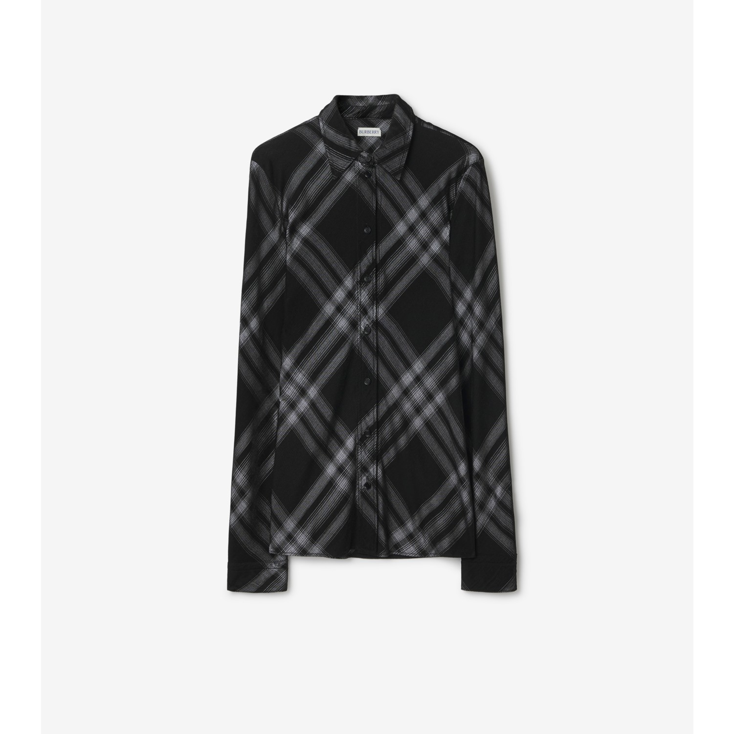 Burberry black 2025 check shirt