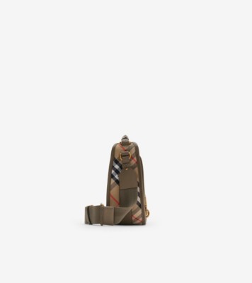 Small B Clip Messenger Bag in Sand - Women, Cotton, Nylon