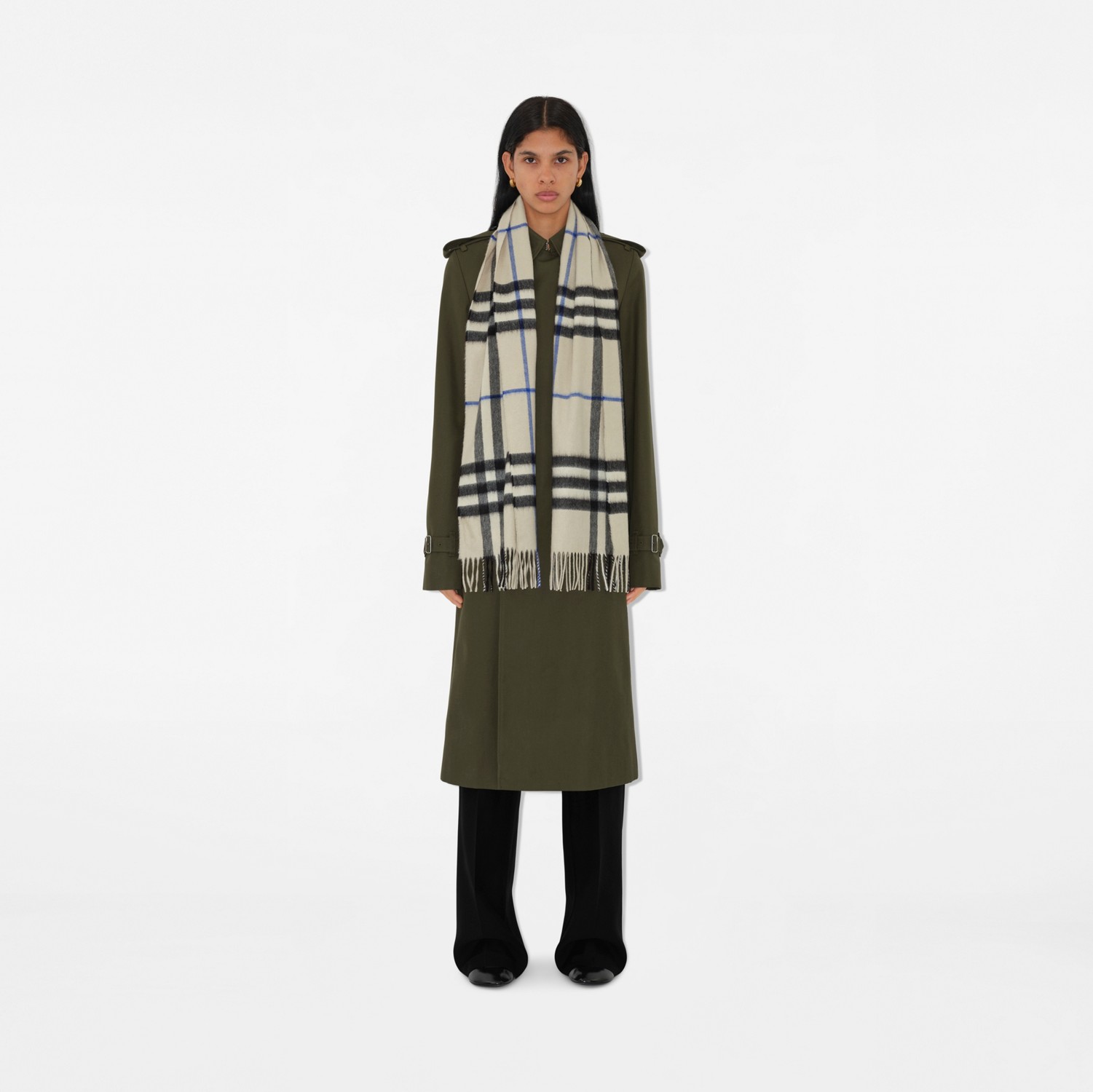 チェック カシミアスカーフ (ライケン) | Burberry®公式サイト チェック カシミアスカーフ (ライケン) | Burberry®公式サイト