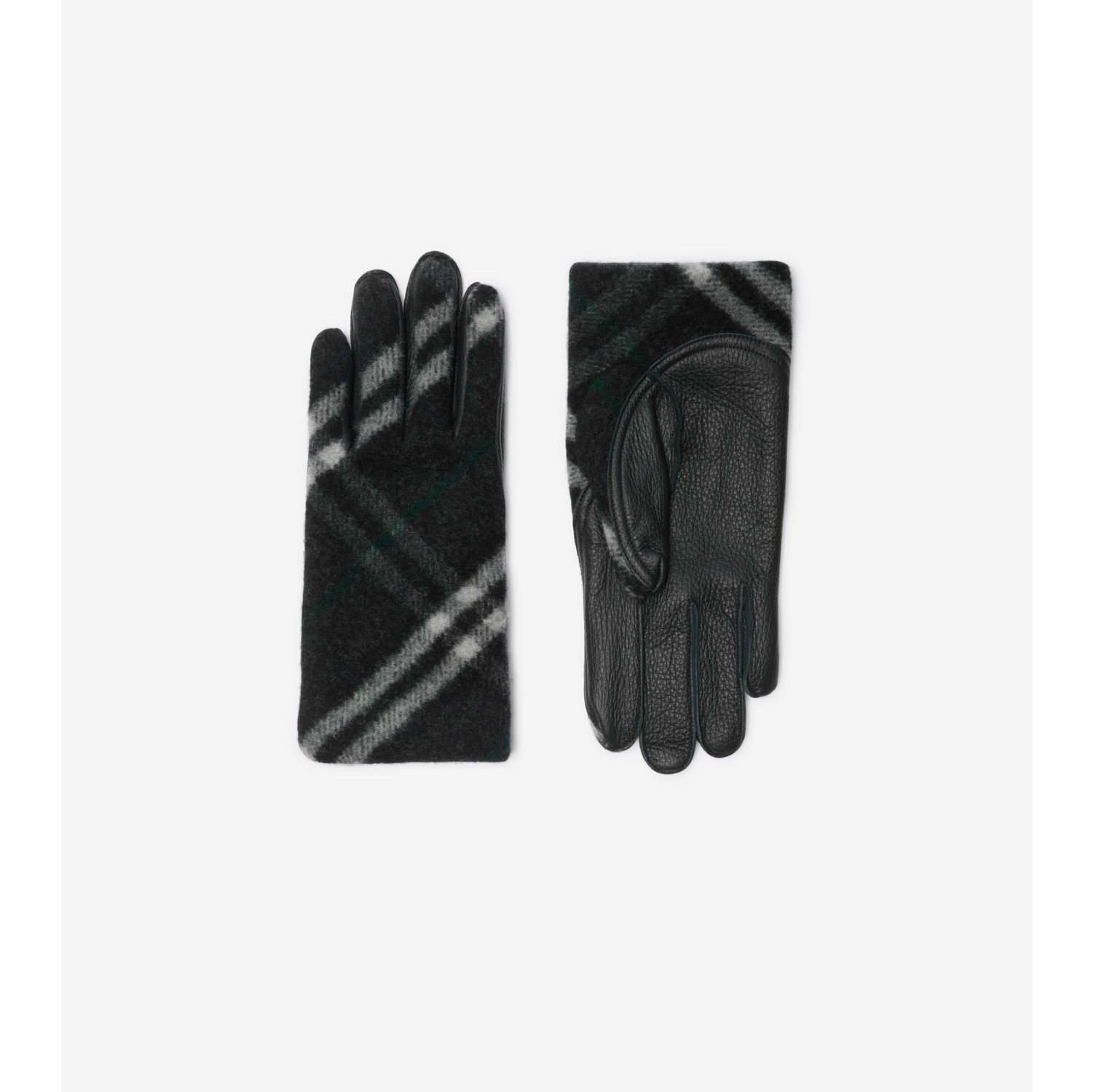 Burberry gloves mens grey on sale