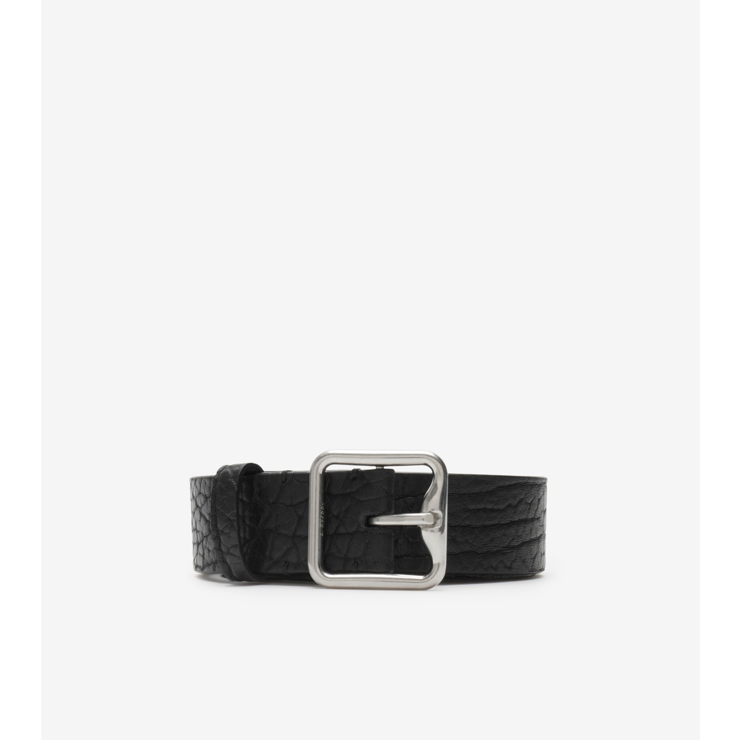 Leather B Buckle Belt in Black - Women | Burberry® Official