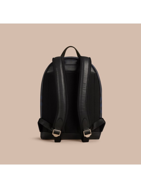 London Check Backpack Navy/black Burberry