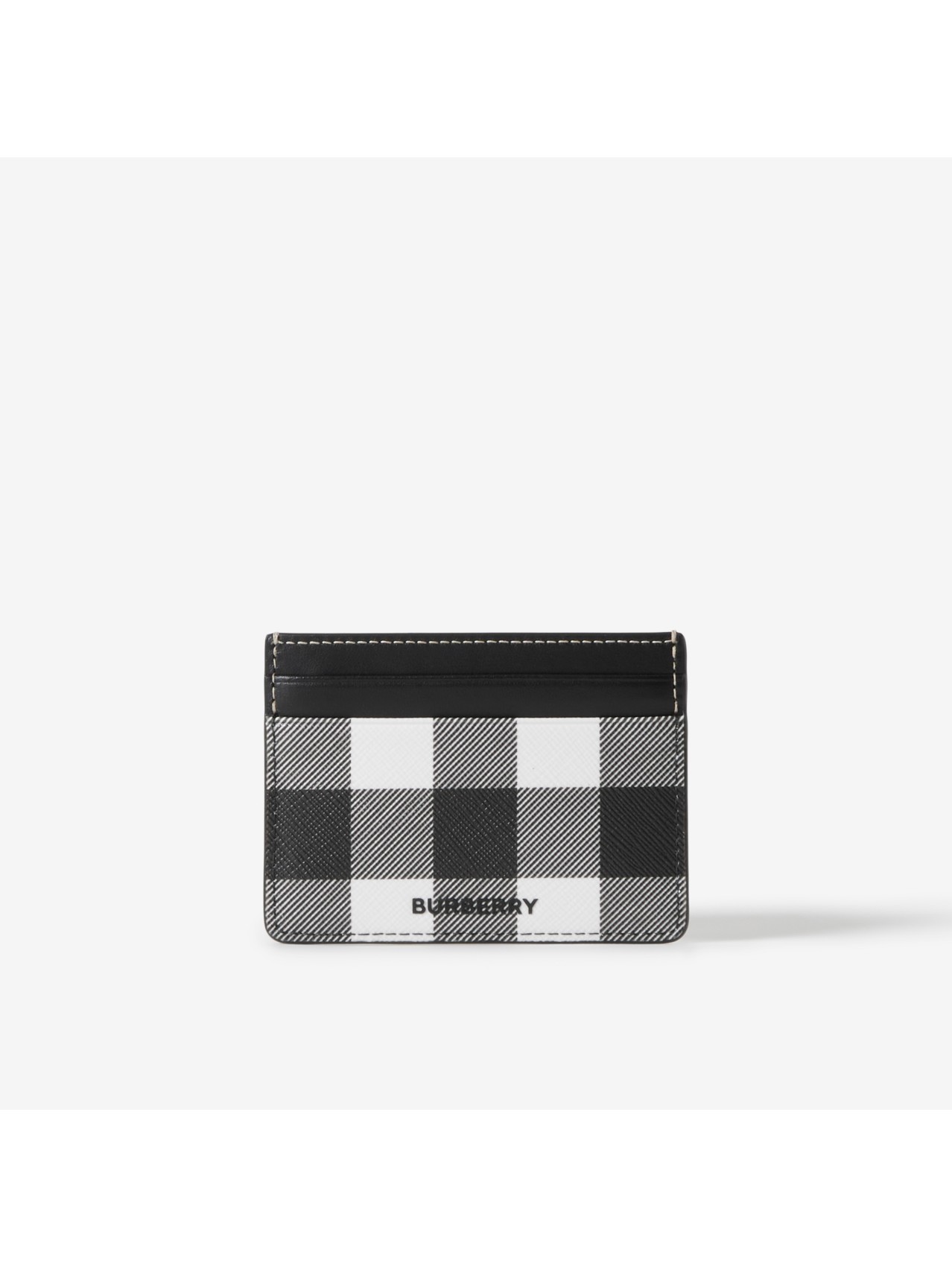 Burberry Checked E-Canvas and Leather Cardholder - Men - Brown Wallets