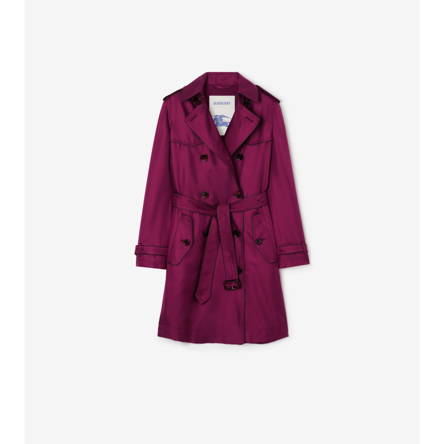 Long Silk Foxfield Trench Coat