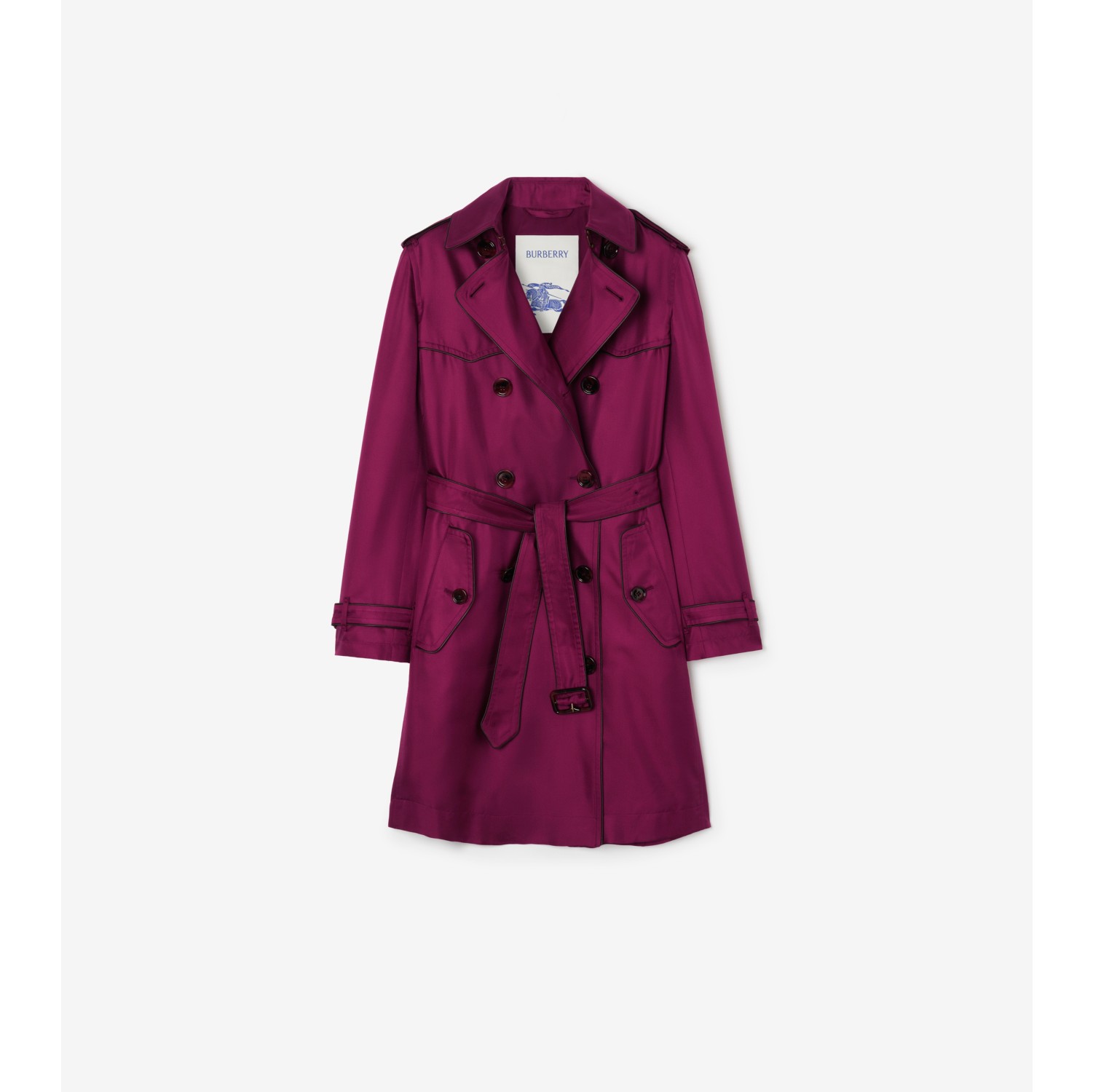Long Silk Foxfield Trench Coat
