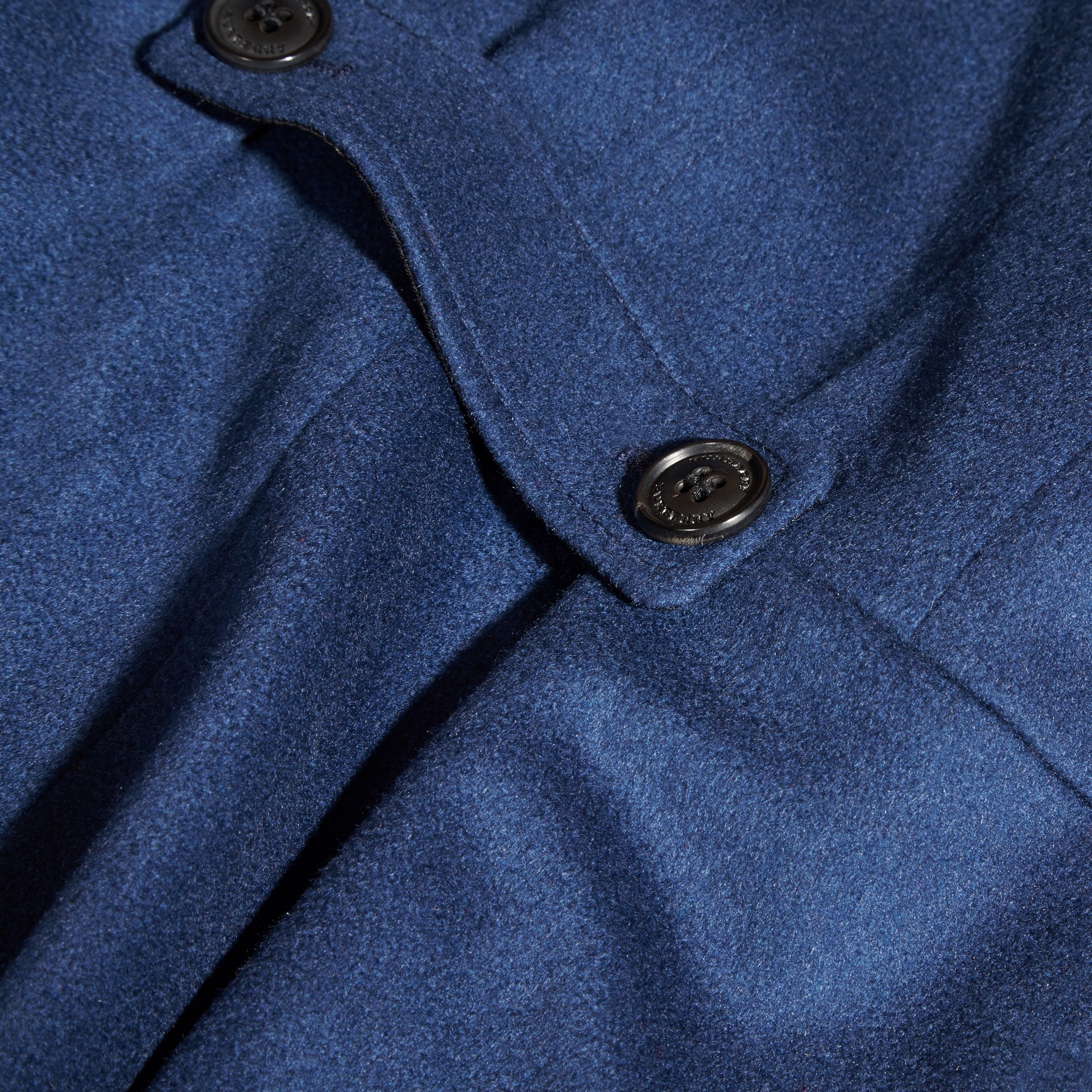 Cashmere Military Coat Bright Navy | Burberry