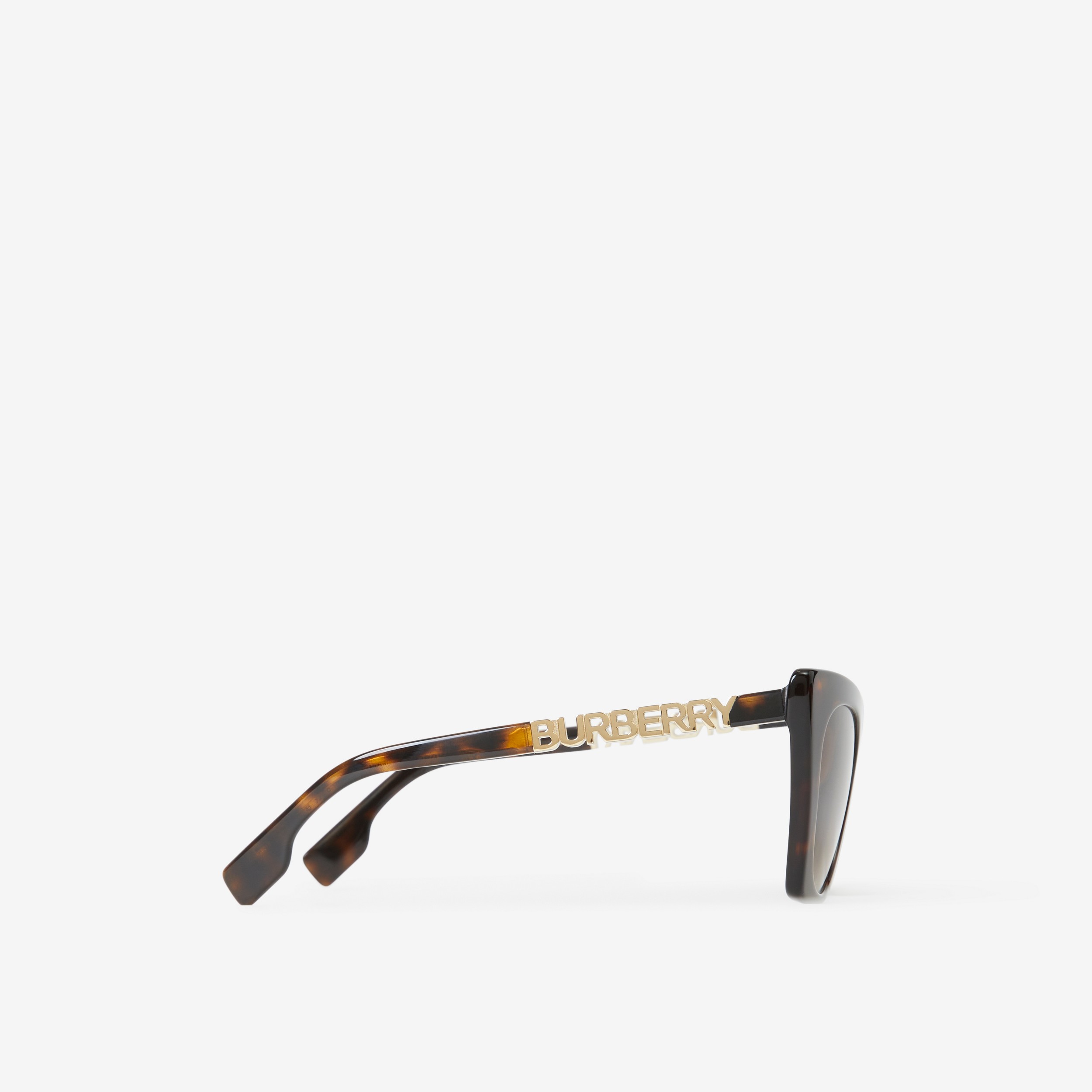 Óculos de sol com armação gatinho e detalhe de logotipo (Casco  Tartaruga) - Mulheres | Burberry® oficial - 2