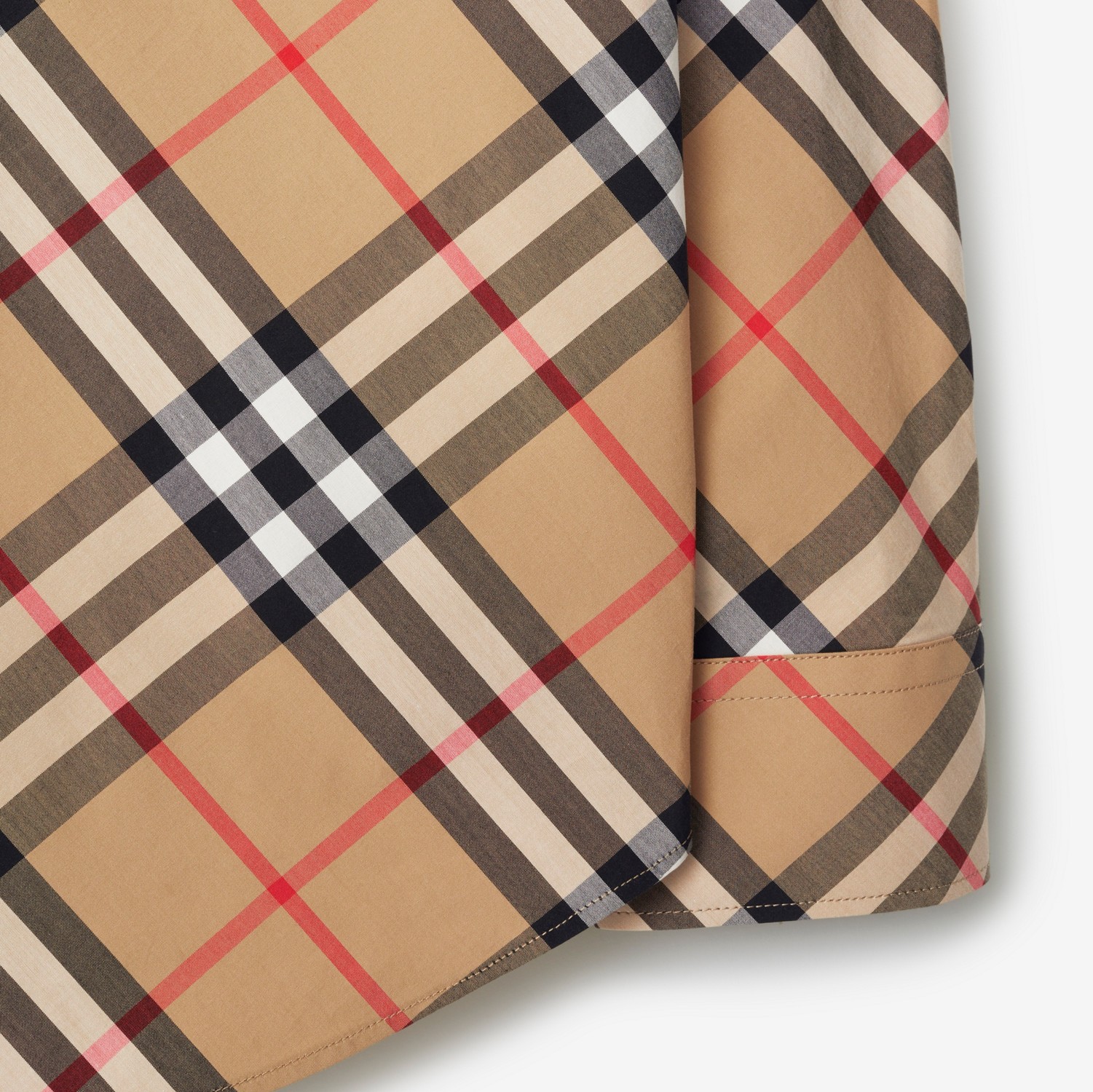 Relaxed Fit Check Cotton Shirt in Sand - Women | Burberry Relaxed Fit Check Cotton Shirt in Sand - Women | Burberry