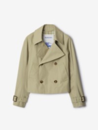 Cotton Blend Trench Jacket in colour Skylark