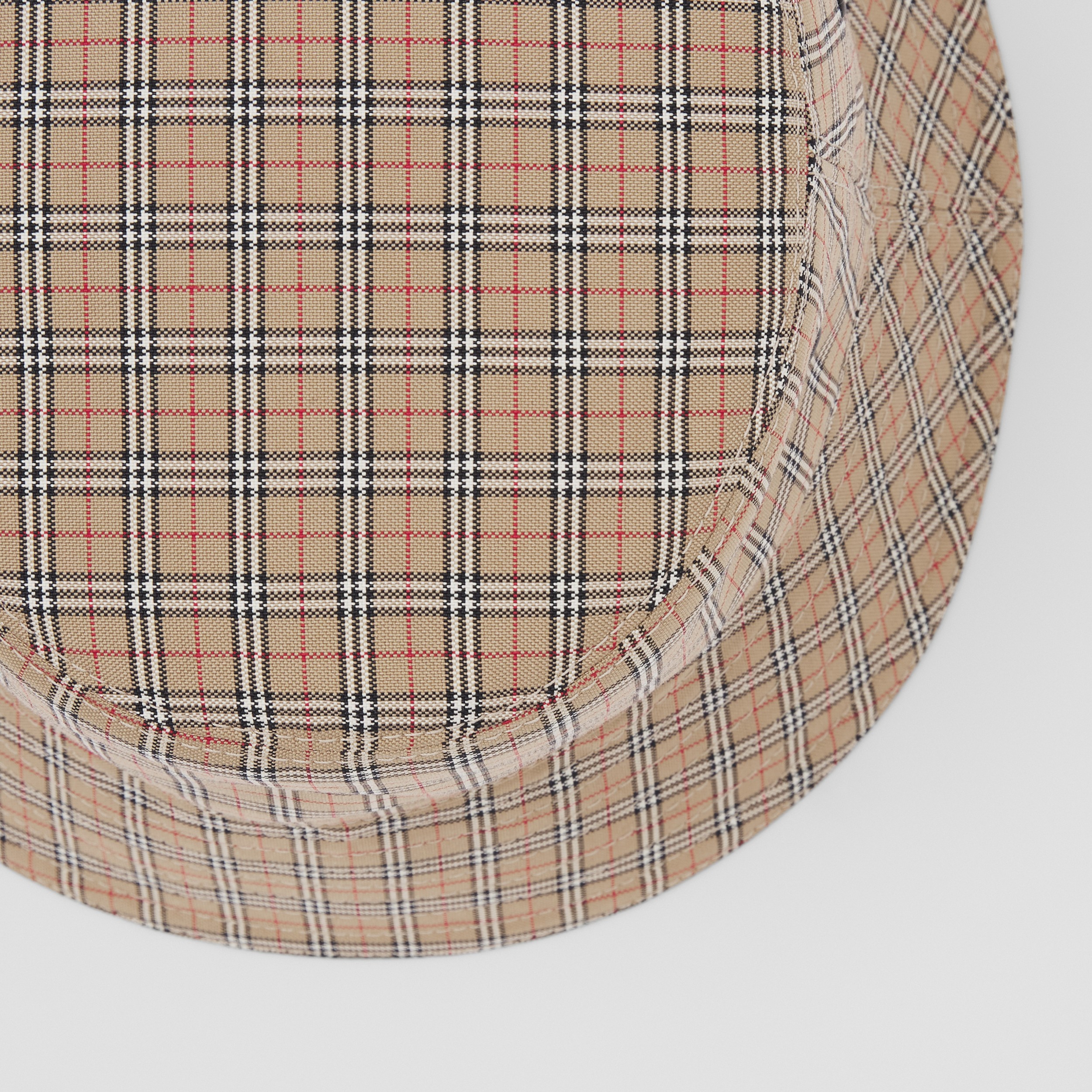 Check Technical Cotton Bucket Hat in Archive Beige | Burberry® Official
